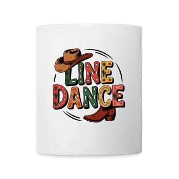 La danse en ligne : mon hobby, ma passion - Mug blanc - blanc - Devant