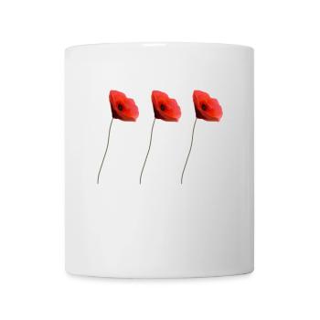 coquelicot - Mug blanc - blanc - Devant