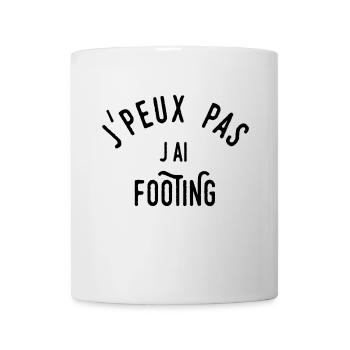 j'peux pas j'ai footing - Mug blanc - blanc - Devant