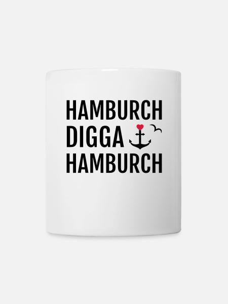 Hamburch DIGGA Hamburch - Tasse - Weiß