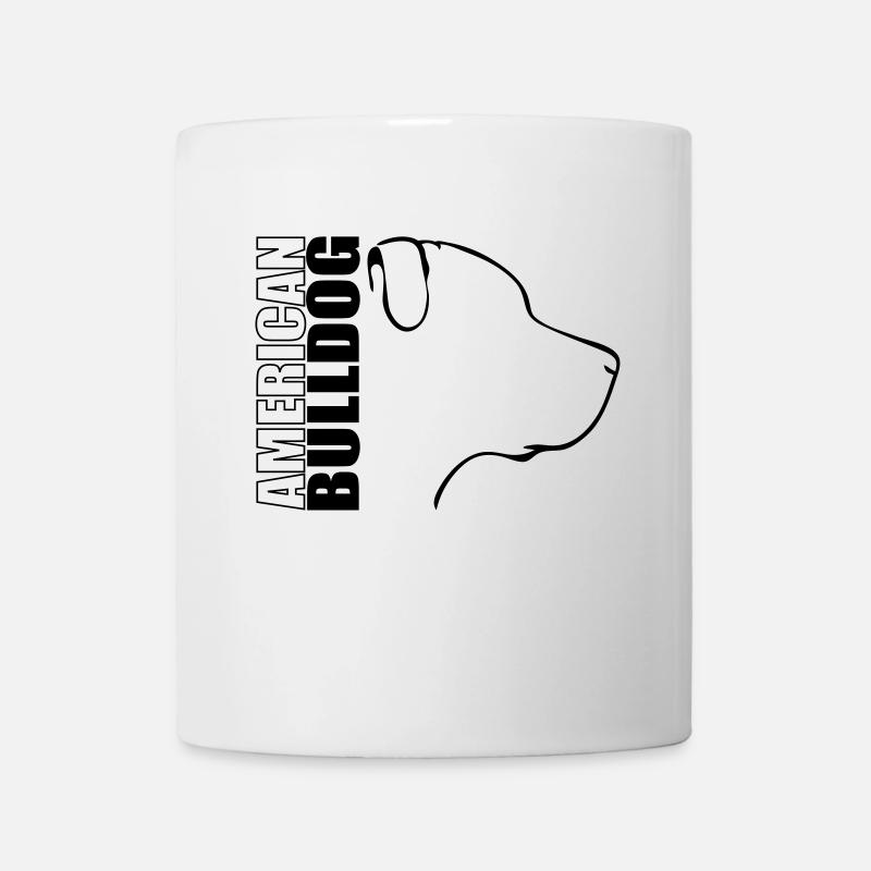 AMERICAN BULLDOG PROFIL - Tasse - Weiß