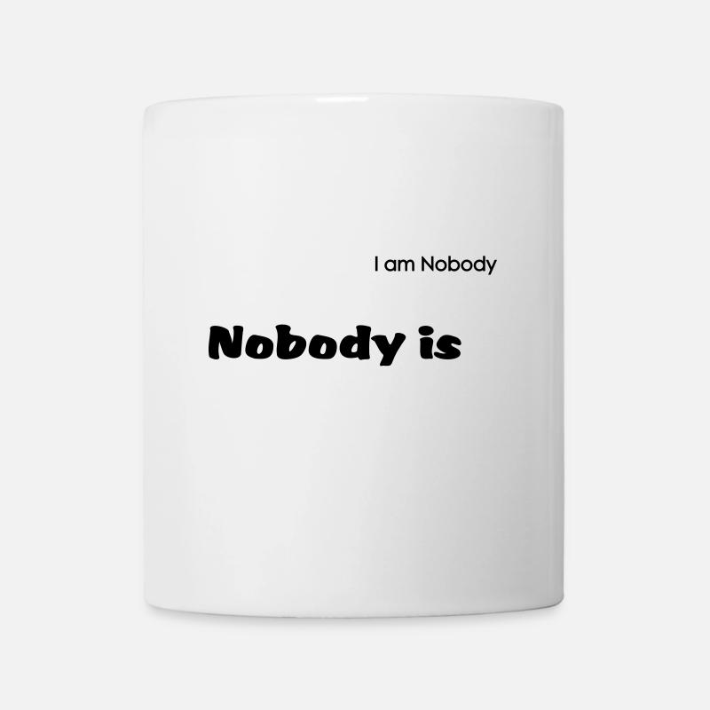 nobodys perfect ; I'm nobody - Mug blanc - blanc