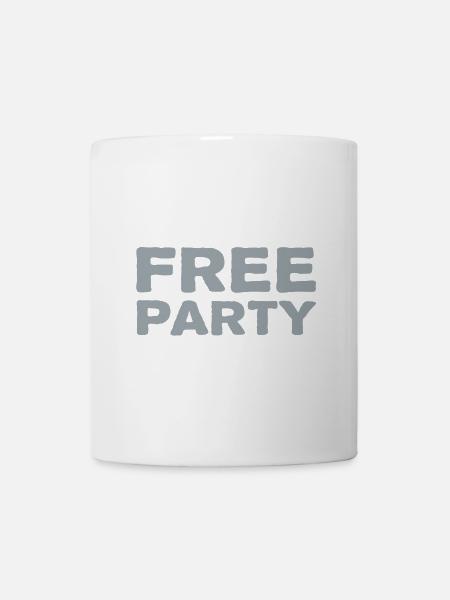 Je suis FREE PARTY - Mug blanc - blanc