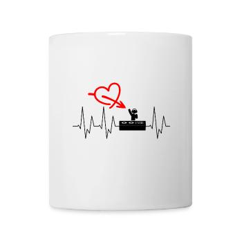 Techno - Mixer - Scarf Plates - DJ - Headphones - Mug - white - Front