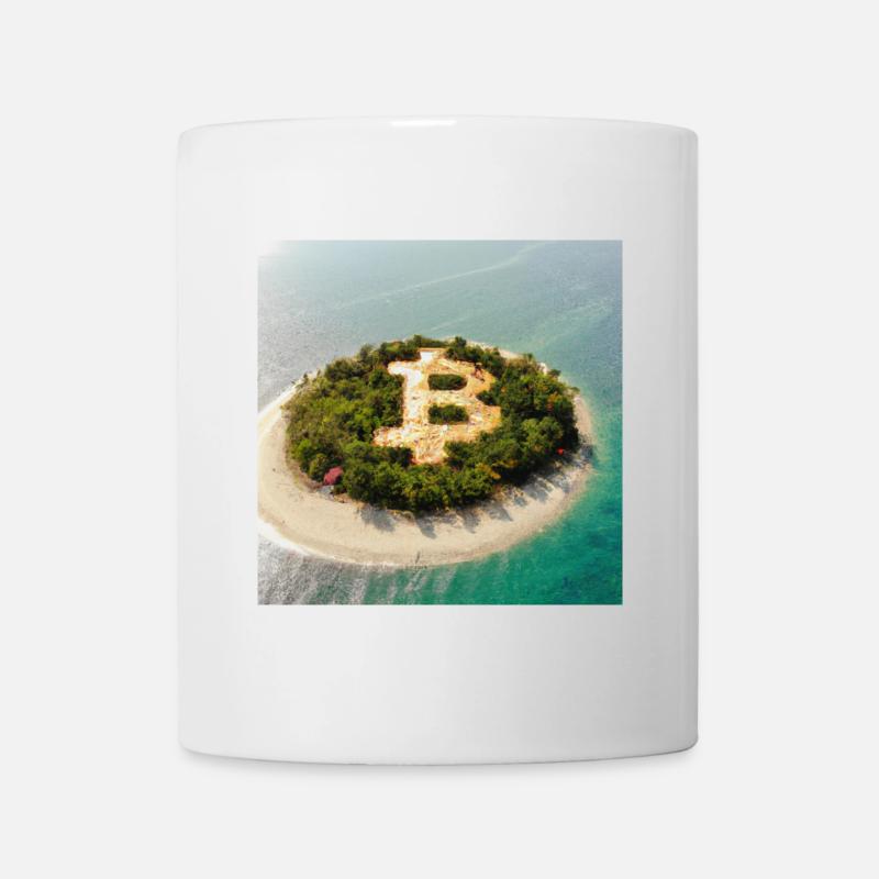 Symbole Bitcoin - Mug blanc - blanc