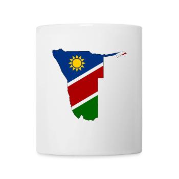 Namibia flag map - Mug - white - Front