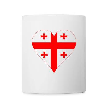 Cœur de Géorgie - Mug blanc - blanc - Devant