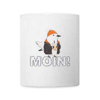 Moin Moin Möwe! - Tasse - Weiß - Vorne