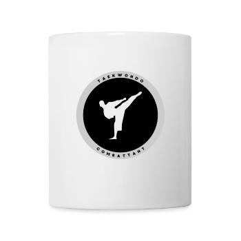 Combattant Taekwondo - Mug blanc - blanc - Devant