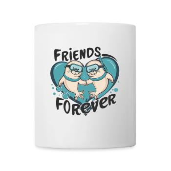 Two Funny Seals Seals Friends Forever - Mug - white - Front