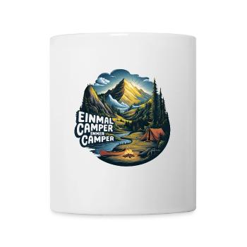 Einmal Camper immer Camper Naturerlebnis pur - Tasse - Weiß - Vorne