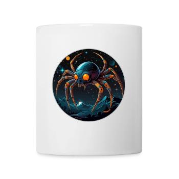 Space spider in space in orbit - Mug - white - Front