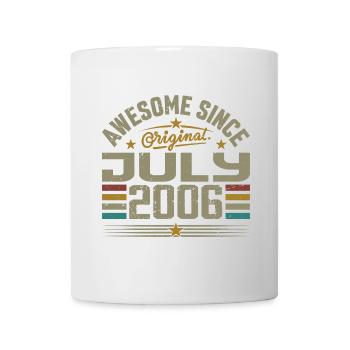 Baujahr Juli 2006 | Geschenk Juli 2006 - Tasse - Weiß - Vorne