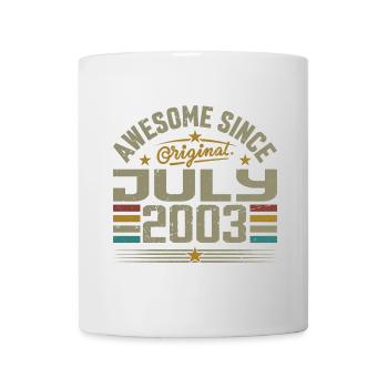 Baujahr Juli 2003 | Geschenk Juli 2003 - Tasse - Weiß - Vorne