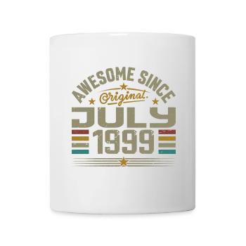 Baujahr Juli 1999 | Geschenk Juli 1999 - Tasse - Weiß - Vorne
