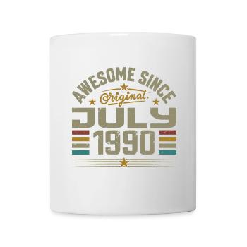 Baujahr Juli 1990 | Geschenk Juli 1990 - Tasse - Weiß - Vorne