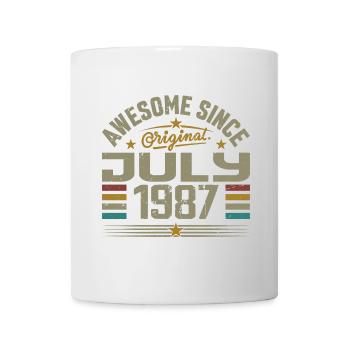 Baujahr Juli 1987 | Geschenk Juli 1987 - Tasse - Weiß - Vorne