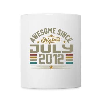 Baujahr Juli 2012 | Geschenk Juli 2012 - Tasse - Weiß - Vorne
