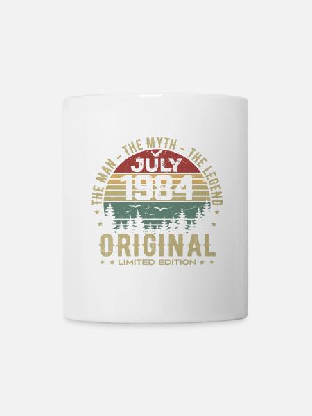 Cadeau Anniversaire Juillet 1984 Nées en Juillet - Mug blanc - blanc