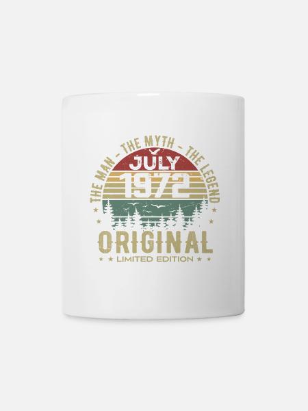 Cadeau Anniversaire Juillet 1972 Nées en Juillet - Mug blanc - blanc