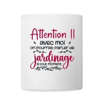 Talk About Gardening Anytime - Gardener Gift - Mug - white - Front