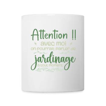 Talk About Gardening Anytime - Gardener Gift - Mug - white - Front