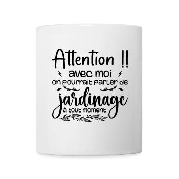 Talk About Gardening Anytime - Gardener Gift - Mug - white - Front