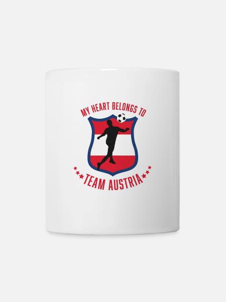 Fußball-Team Österreich - Tasse - Weiß