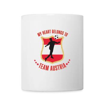 Fußball-Team Österreich - Tasse - Weiß - Vorne