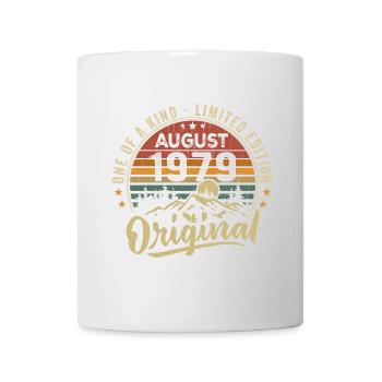 August 1979 Geburtstagsgeschenk 1979 Legenden August - Tasse - Weiß - Vorne