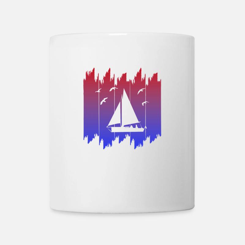 Segelboot, Segler, Sailing - Tasse - Weiß