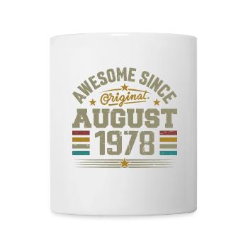 Août 1978 Anniversaire Août 1978 August 1978 Rétro - Mug blanc - blanc - Devant
