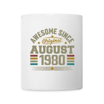 Août 1980 Anniversaire Août 1980 August 1980 Rétro - Mug blanc - blanc - Devant