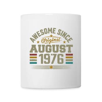 Août 1976 Anniversaire Août 1976 August 1976 Rétro - Mug blanc - blanc - Devant