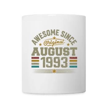 August 1993 Birthday August 1993 August 1993 Retro - Mug - white - Front