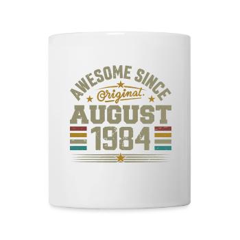 Août 1984 Anniversaire Août 1984 August 1984 Rétro - Mug blanc - blanc - Devant