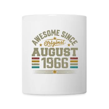 August 1966 Geburtstag August 1966 August 1966 Retro - Tasse - Weiß - Vorne