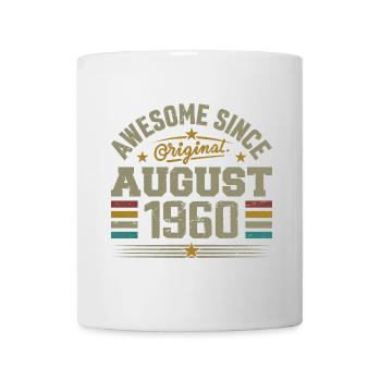 Août 1960 Anniversaire Août 1960 August 1960 Rétro - Mug blanc - blanc - Devant