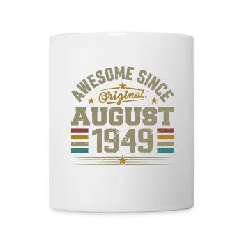 Août 1949 Anniversaire Août 1949 August 1949 Rétro - Mug blanc - blanc - Devant