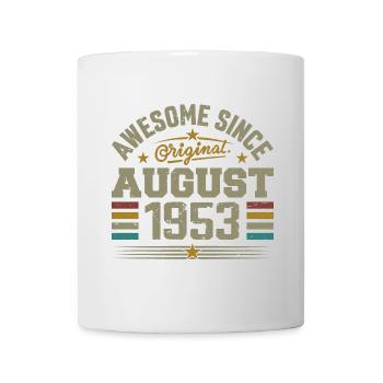 Août 1953 Anniversaire Août 1953 August 1953 Rétro - Mug blanc - blanc - Devant