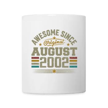 August 2002 Geburtstag August 2002 August 2002 Retro - Tasse - Weiß - Vorne