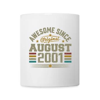 August 2001 Birthday August 2001 August 2001 Retro - Mug - white - Front
