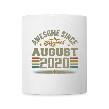 August 2020 Geburtstag August 2020 August 2020 Retro - Tasse - Weiß - Vorne