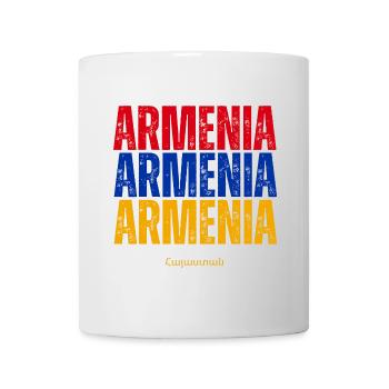 Armenian flag, Armenian pride - Mug - white - Front