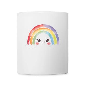 Kawaii Cute Rainbow - Mug - white - Front
