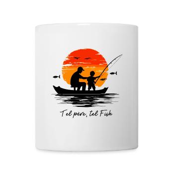 Pêche de père en fils, pêcheurs pour la vie - Mug blanc - blanc - Devant