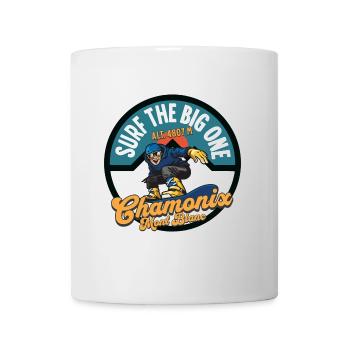 Surf the big one Chamonix Mont Blanc - Mug - white - Front