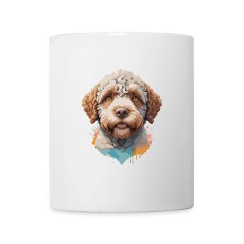 Lagotto romagnolo Hund Niedlich in buntem Design - Tasse - Weiß - Vorne