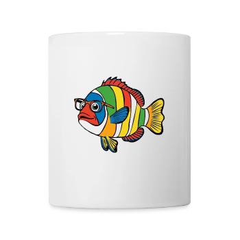 Fish Colorful Nemo Glasses Swimming - Mug - white - Front
