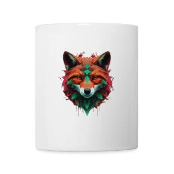 renard cool dessin animé coloré - Mug blanc - blanc - Devant